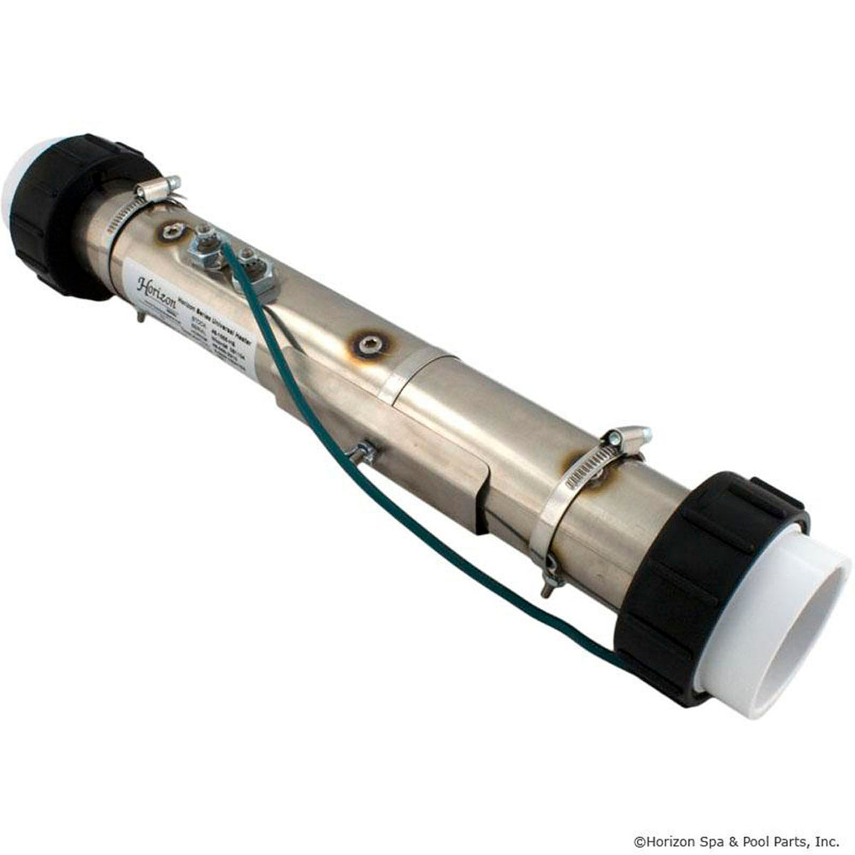 Heater, FloThru, Universal, 15" x 2", 230v, 4.0kW, w/Union : 48-1540-HS