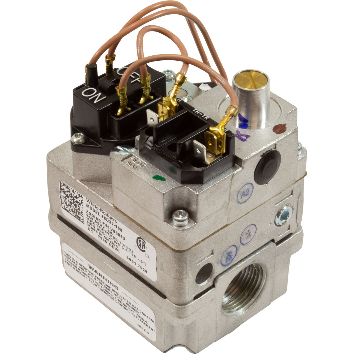 Gas Valve, Zodiac Jandy JXi 200/260/400 : R0591400 - Zodiac/Jandy - 052337067379 - PartsForSpas.com
