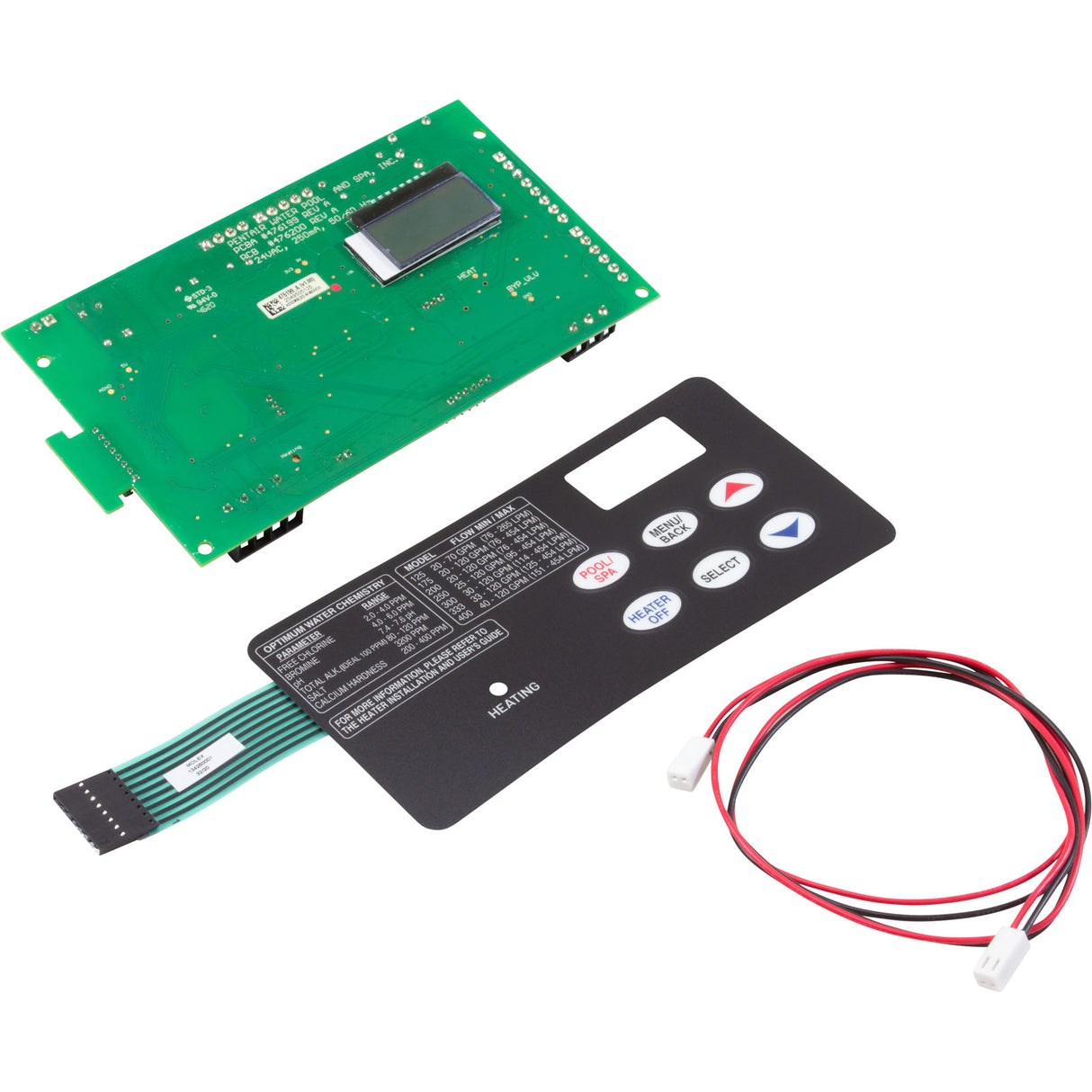 PCBA Kit, Pentair MasterTemp/Max-E-Therm, 6Bttn, w/RS485 Assy : 461105 - Pentair - 461105 - PartsForSpas.com