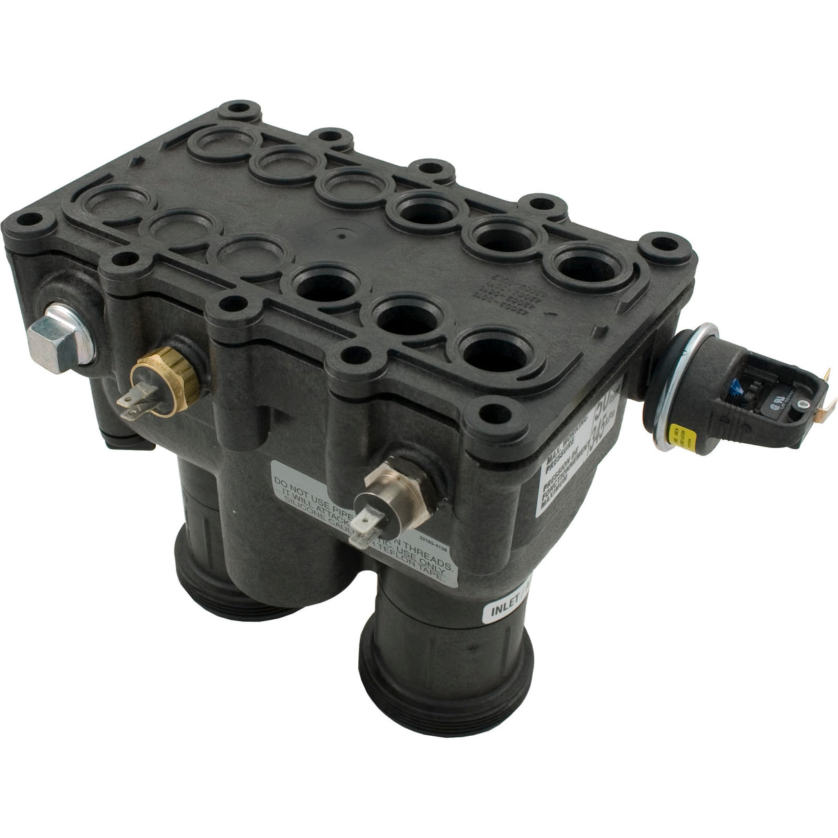 Manifold Kit, Pent MasterTemp 175/200/Max-E-Therm 200, Refurb : 77707-0014 - StaRite/Pentair - 77707-0014 - PartsForSpas.com