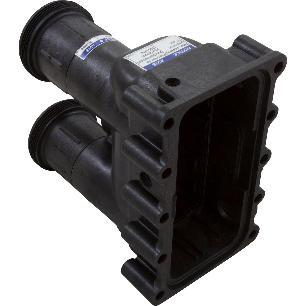 Manifold Body, Pentair Max-e-Therm SR200/333/400, w/O-Rings : 77707-0206 - Pentair - 022315301559 - PartsForSpas.com