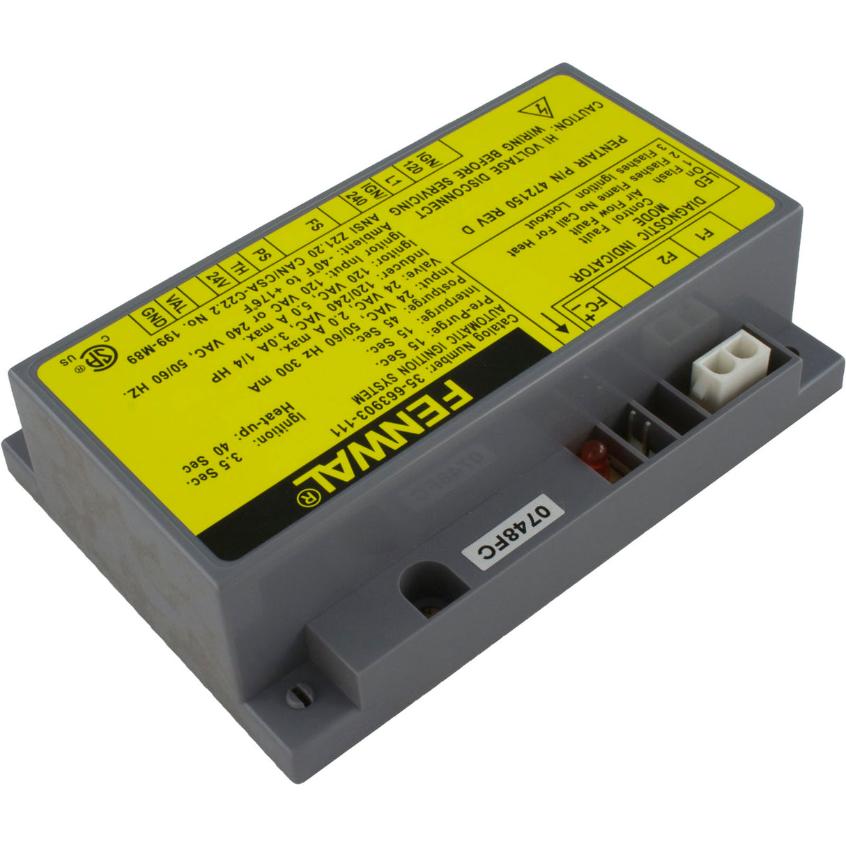 Ignition Ctrl Module, Pentair Minimax NT TSI, w/DDTC Control : 472150 - Purex/Pentair - 472150 - PartsForSpas.com