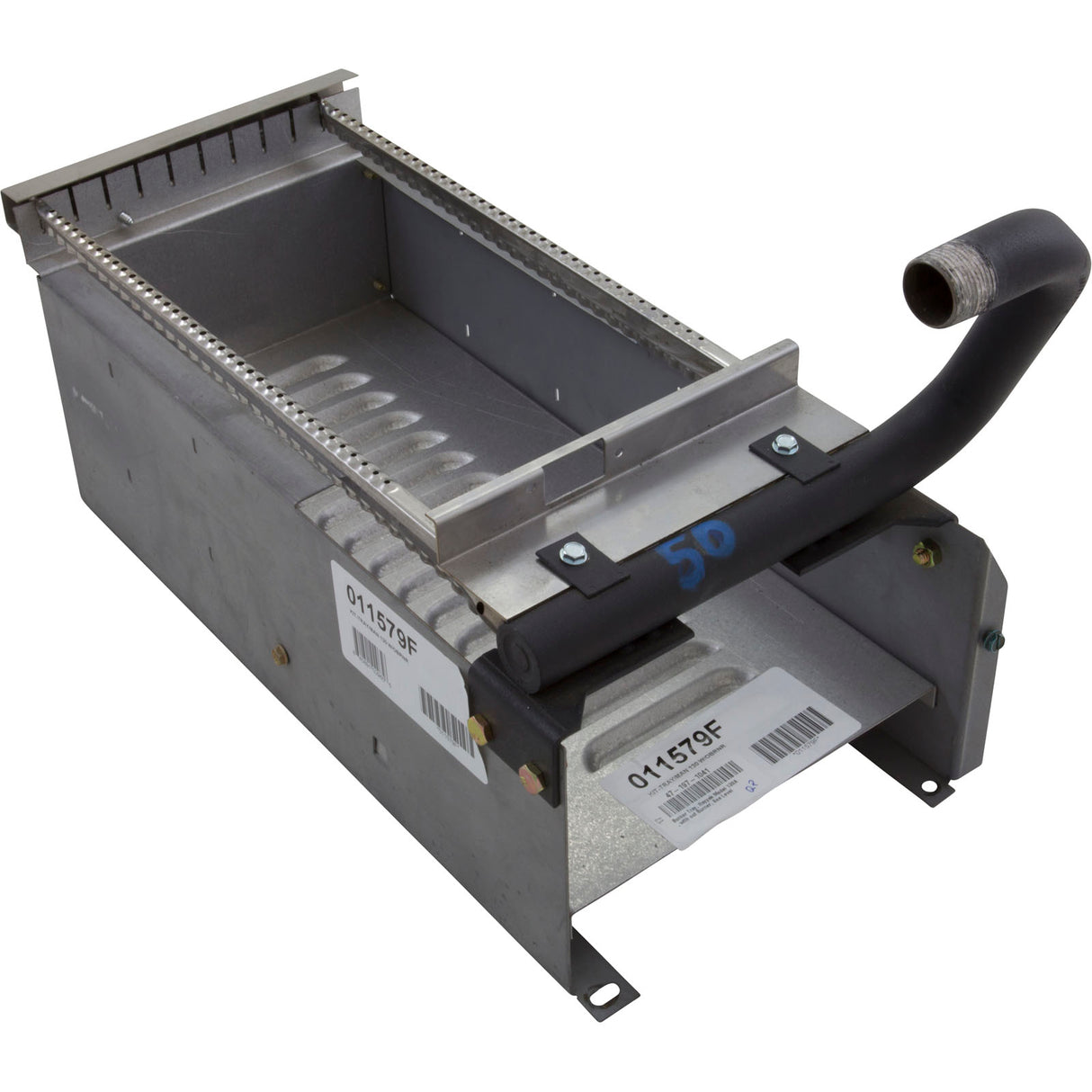 Burner Tray, Raypak Model 130A, with out Burner, Sea Level : 011579F - Raypak - 011579F - PartsForSpas.com