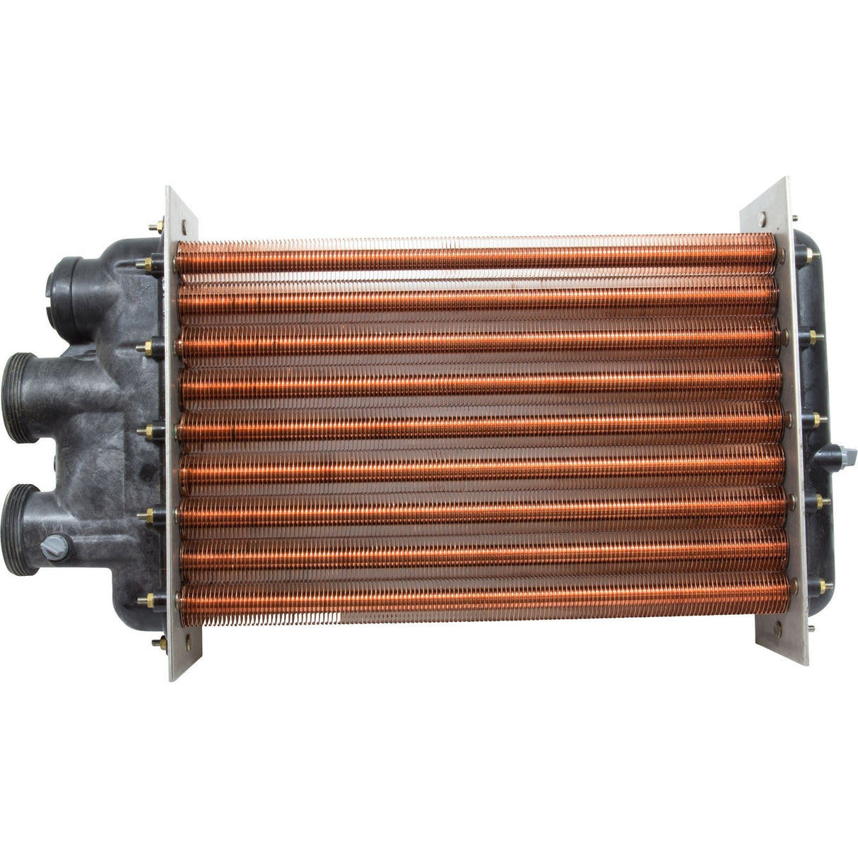 Heat Exchanger, Raypak Model 336A/337A, Polymer : 010045F - Raypak - 840891021209 - PartsForSpas.com