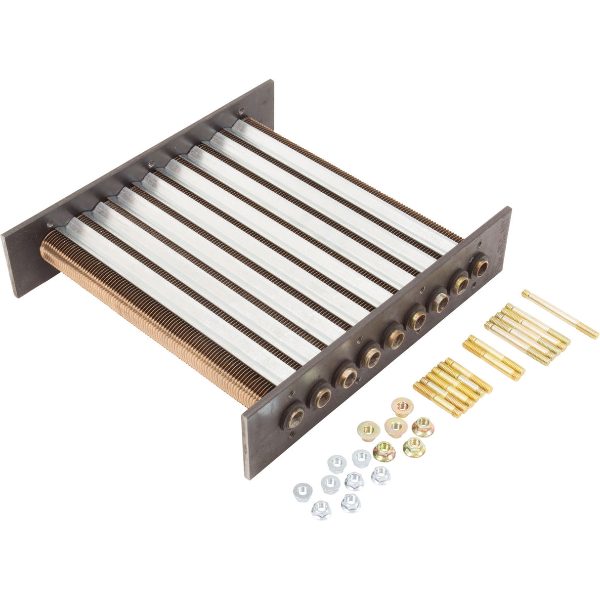 Tube Bundle, Raypak 206A/207A, CuNi/Metal : 010368F - Raypak - 840891020684 - PartsForSpas.com