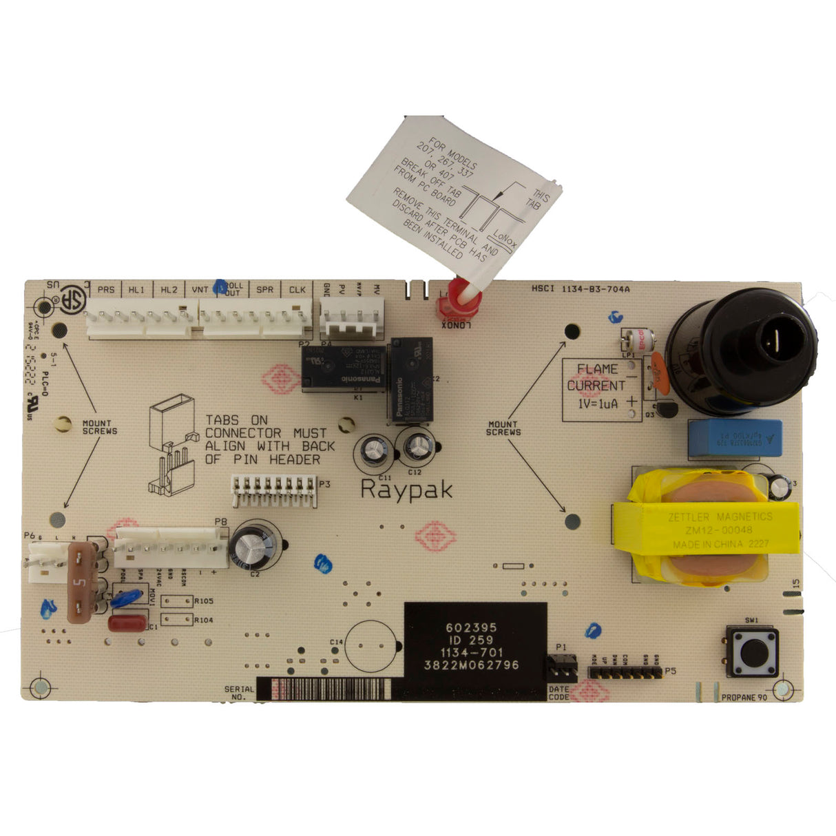 PCB Controller IID Kit, Raypak 206A-408A, 3-Wire, Current : 100-10000345 - Raypak - 840328444830 - PartsForSpas.com