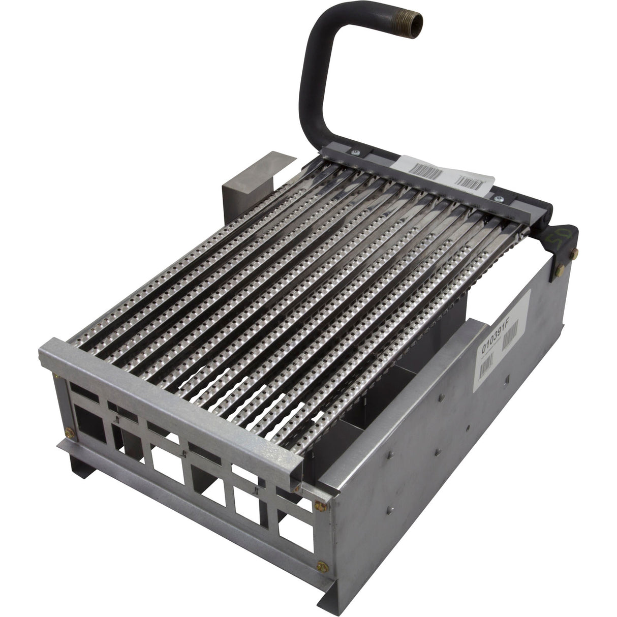 Burner Tray, Raypak Model 206A, with Burner, Sea Level : 010391F - Raypak - 840891022343 - PartsForSpas.com