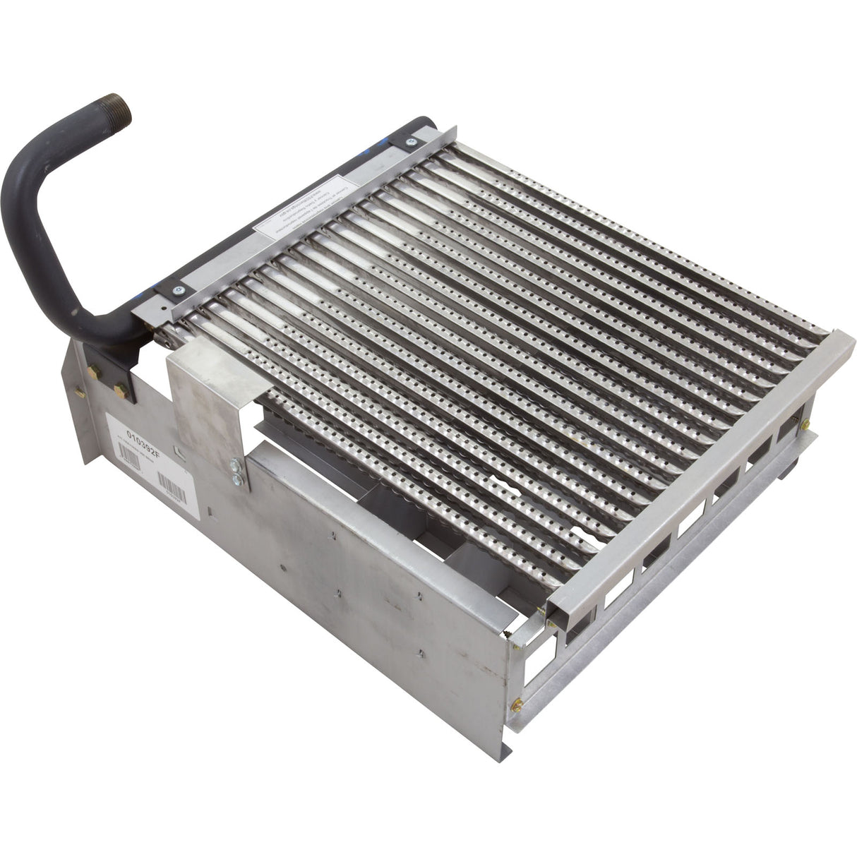 Burner Tray, Raypak Model 266A, with Burner, Sea Level : 010392F - Raypak - 840891020905 - PartsForSpas.com