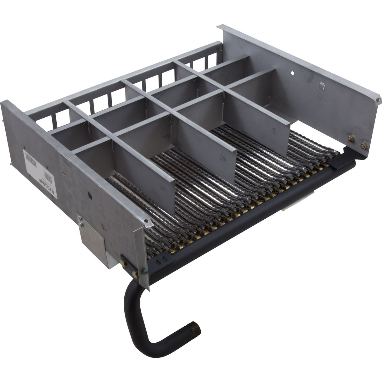 Burner Tray, Raypak Model 406A, w/Natural Burner, Sea Level : 010394F - Raypak - 840891022053 - PartsForSpas.com
