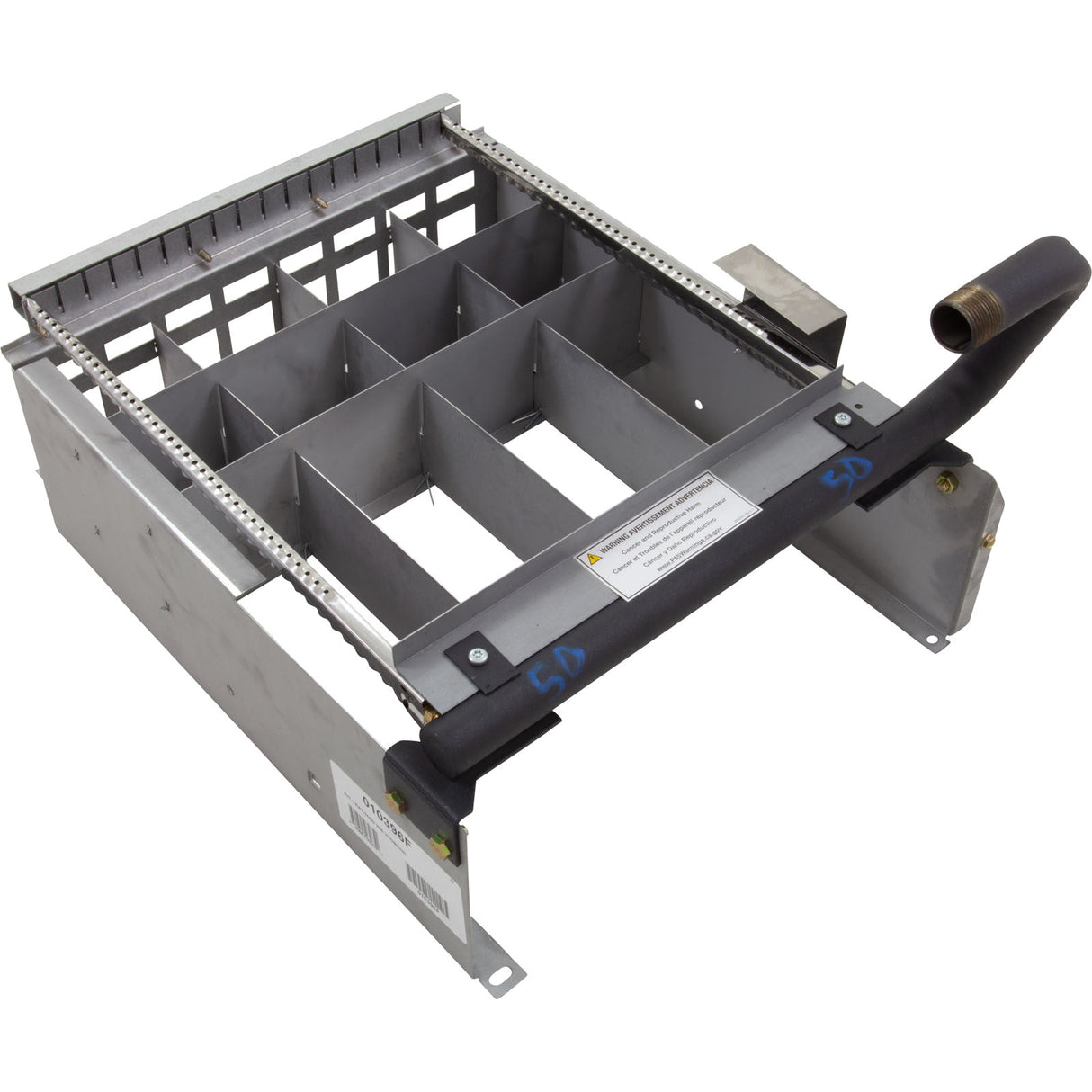 Burner Tray, Raypak Model 266A, with out Burner, Sea Level : 010396F - Raypak - 840891030751 - PartsForSpas.com