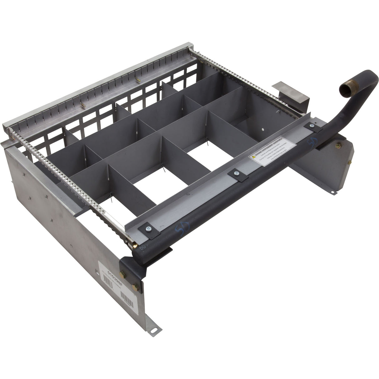 Burner Tray, Raypak Model 406A, with out Burner, Sea Level : 010398F - Raypak - 840891025375 - PartsForSpas.com