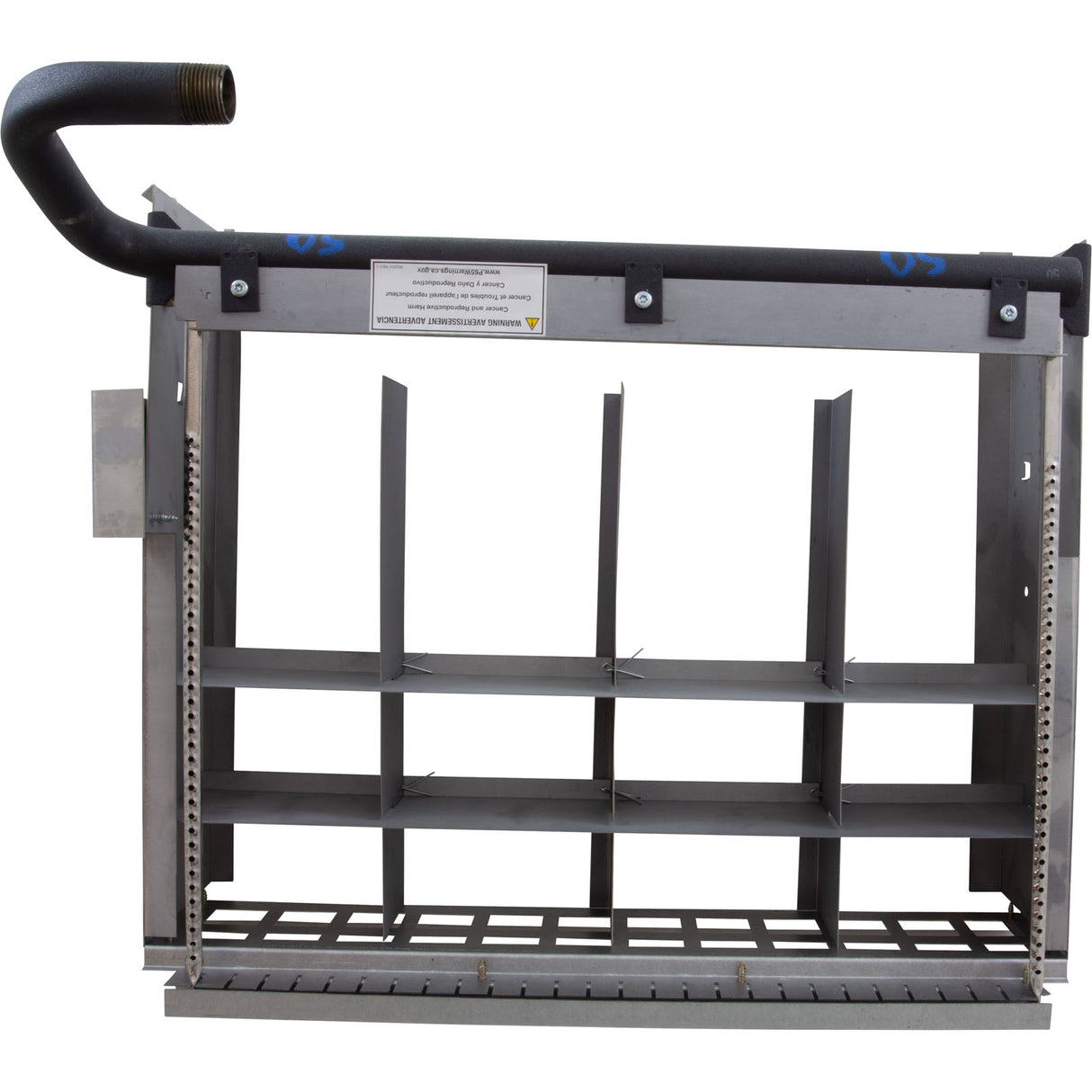 Burner Tray, Raypak Model 406A, with out Burner, Sea Level : 010398F - Raypak - 840891025375 - PartsForSpas.com