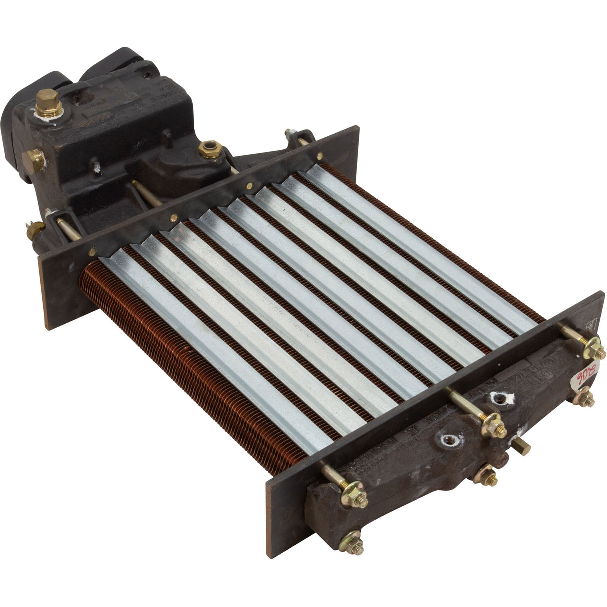 Heat Exchanger, Raypak 206A/207A, Copper : 010051F - Raypak - 840891021421 - PartsForSpas.com