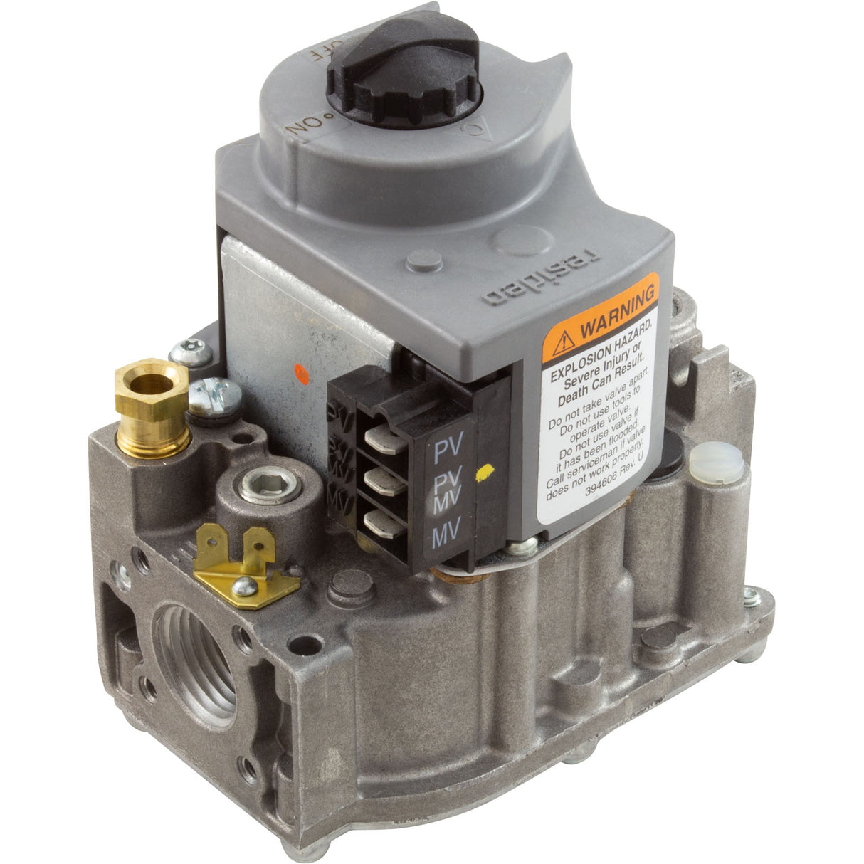 Combination Gas Valve, Raypak 106A/156A, Propane : 014868F - Raypak - 840891034438 - PartsForSpas.com