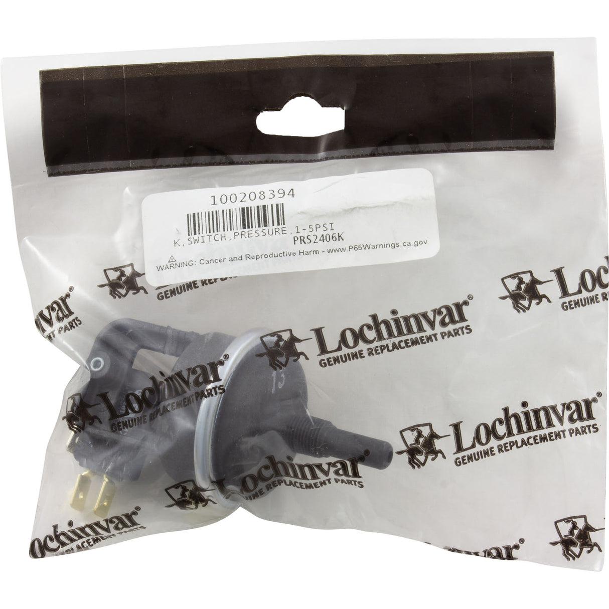 Water Pressure Switch, Lochinvar Energyrite, 1-5 psi : 100208394 - Lochinvar - 100208394 - PartsForSpas.com