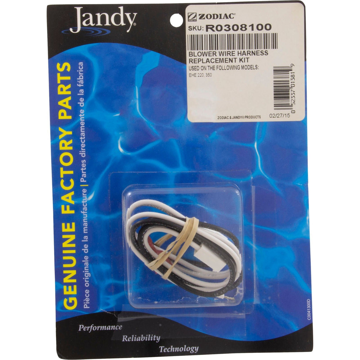 Wire Harness, Zodiac Laars HI-E2, Blower : R0308100 - Jandy/Laars/Zodiac - 052337013819 - PartsForSpas.com