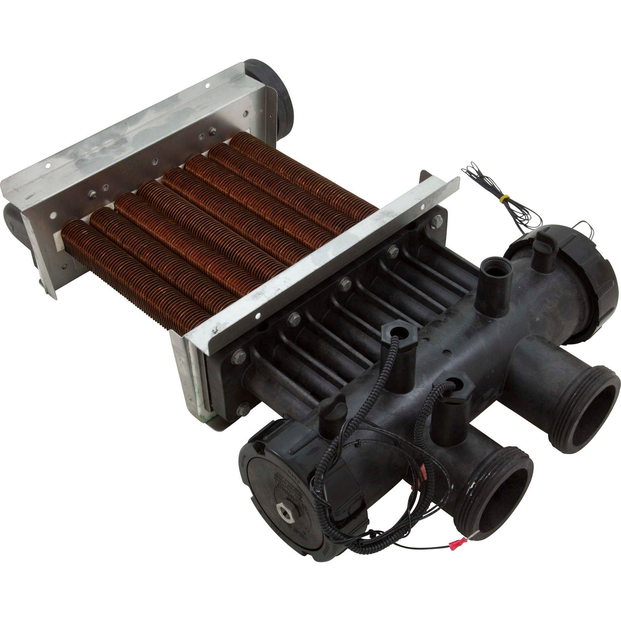 Heat Exchanger, Zodiac Jandy LRZM 125, Copper : R0470606 - Jandy/Laars/Zodiac - 052337039505 - PartsForSpas.com