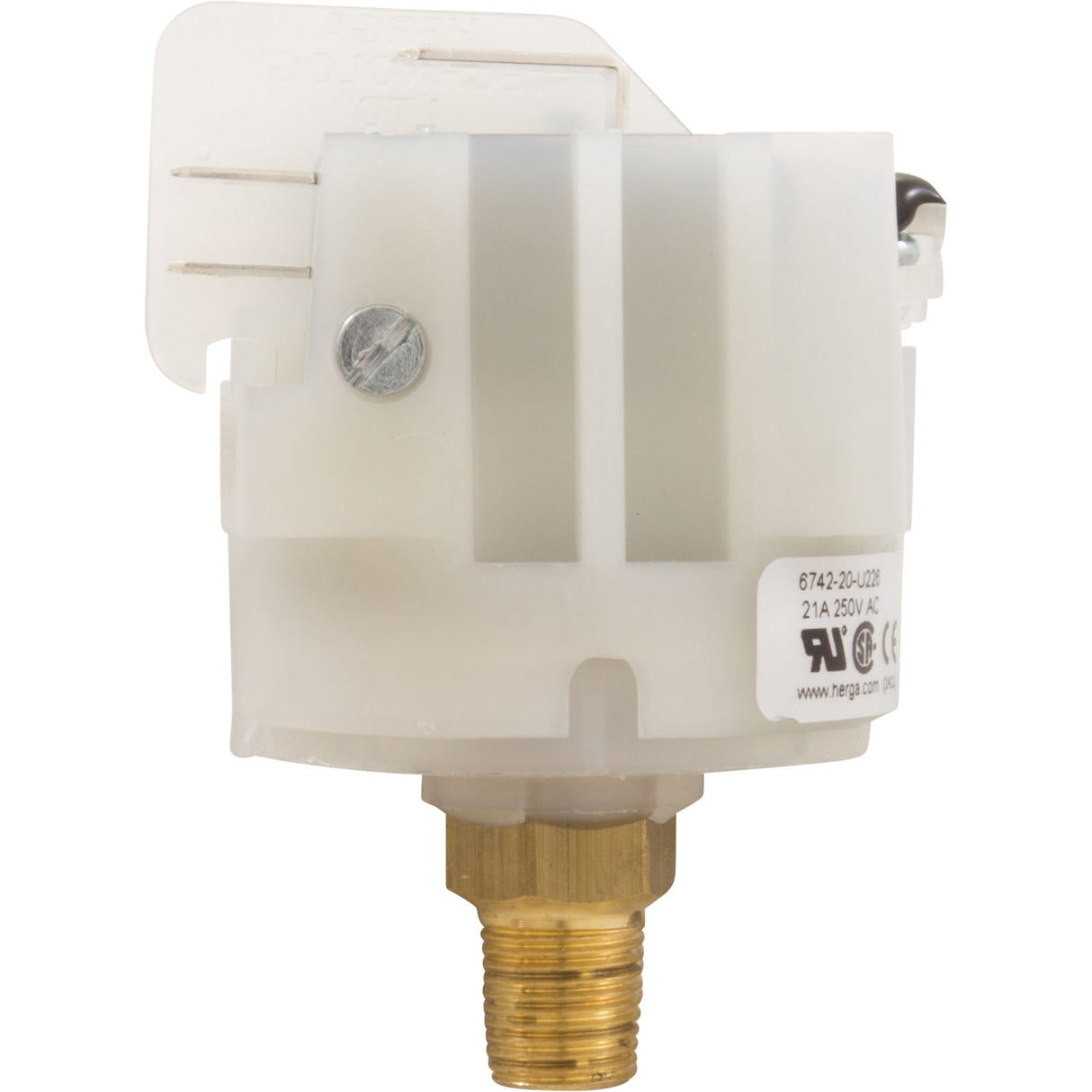 Pressure Switch, Herga, 21Amp, 1-5psi, 1/8"mpt, DPDT : 6742-20-U226 - Herga Electric - 6742-20-U226 - PartsForSpas.com