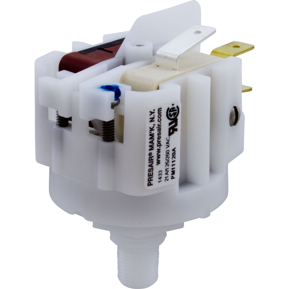 Pressure Switch, PresAirTrol, Thd Stem, 21A, 1/8"mpt, SPDT : PM11120A