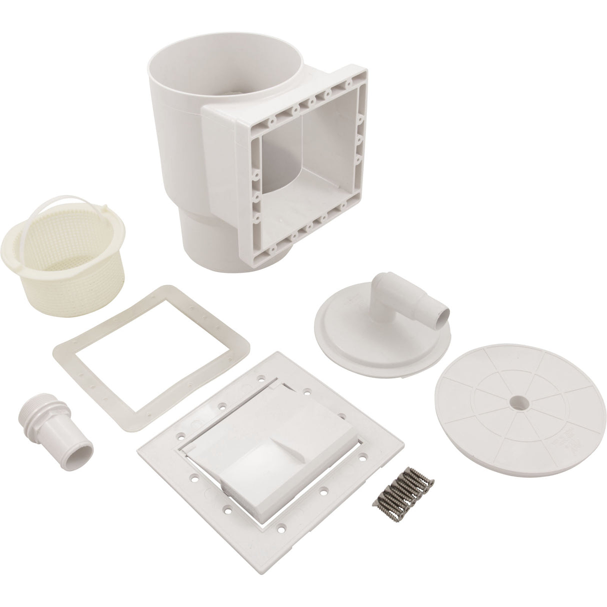 Skimmer Complete, WW FloPro II, Pool V/F, Short Throat, Wht : 560-COA60S - Waterway Plastics - 560-COA60S - PartsForSpas.com