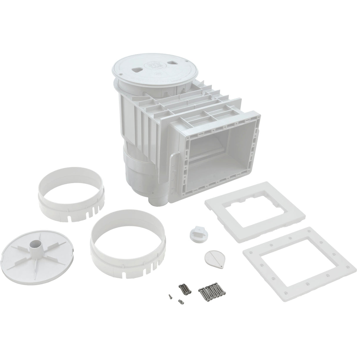 Skimmer Complete, WW Renegade, Pool Fiberglass, 2", White, Round : 540-8620