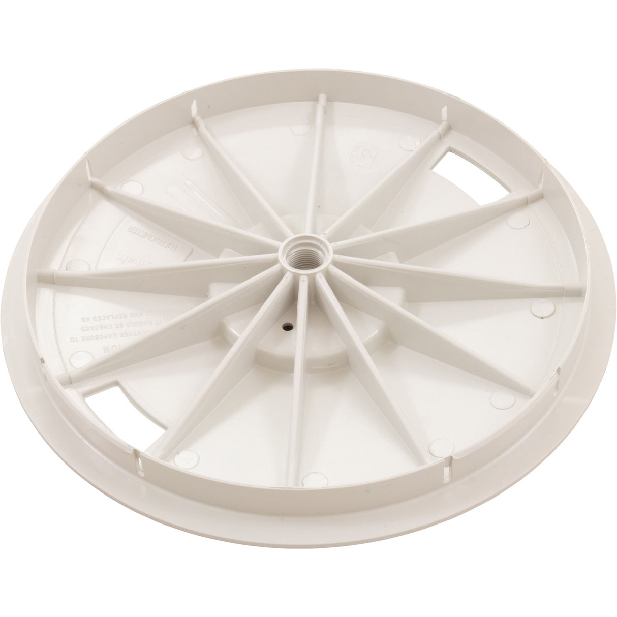 Skimmer Lid, Baker Hydro, 9-7/8"dia, w/o Thermometer, Wht, Gen : L2R - Pentair - 807318004382 - PartsForSpas.com