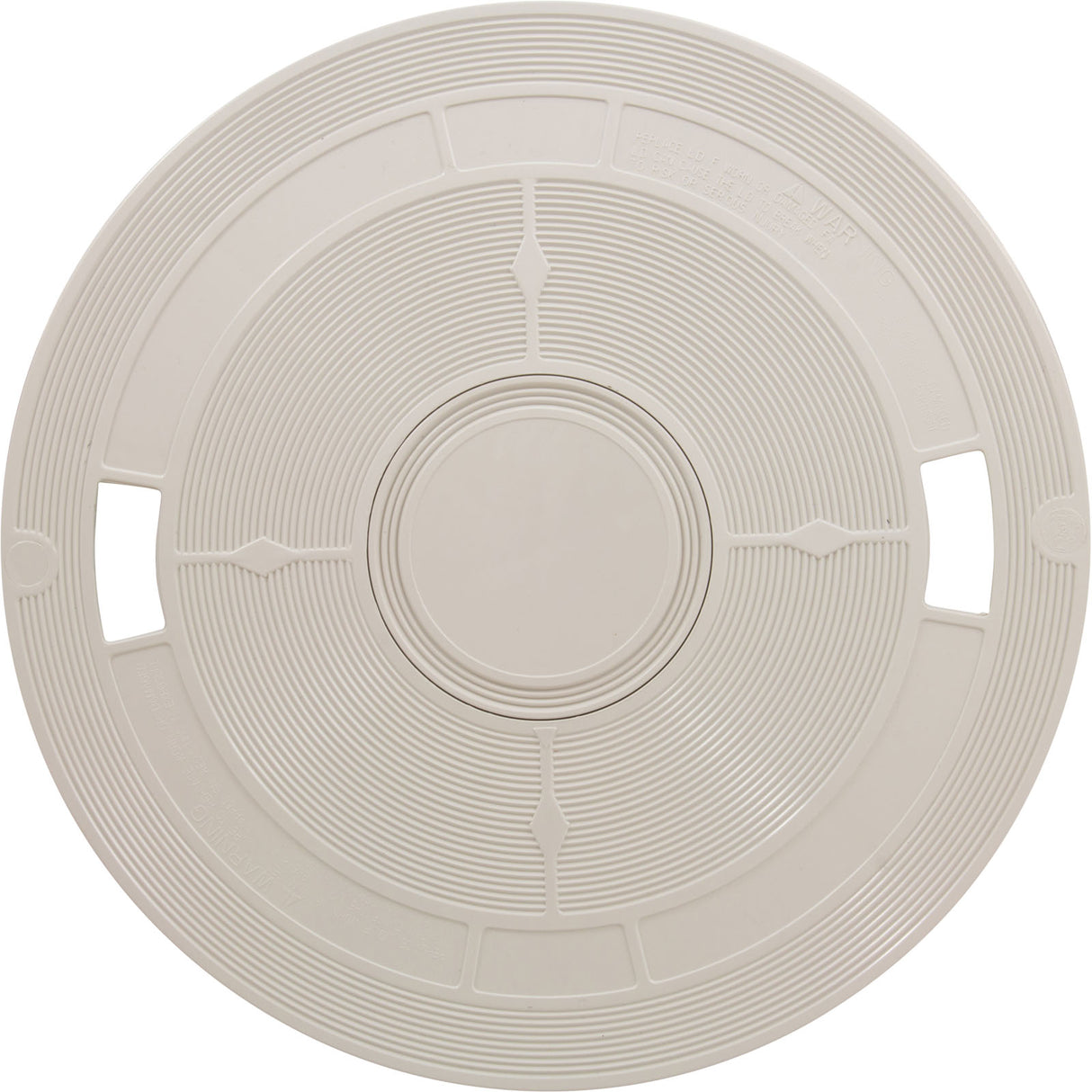 Skimmer Lid, Baker Hydro, 9-7/8"dia, w/o Thermometer, Wht, Gen : L2R - Pentair - 807318004382 - PartsForSpas.com