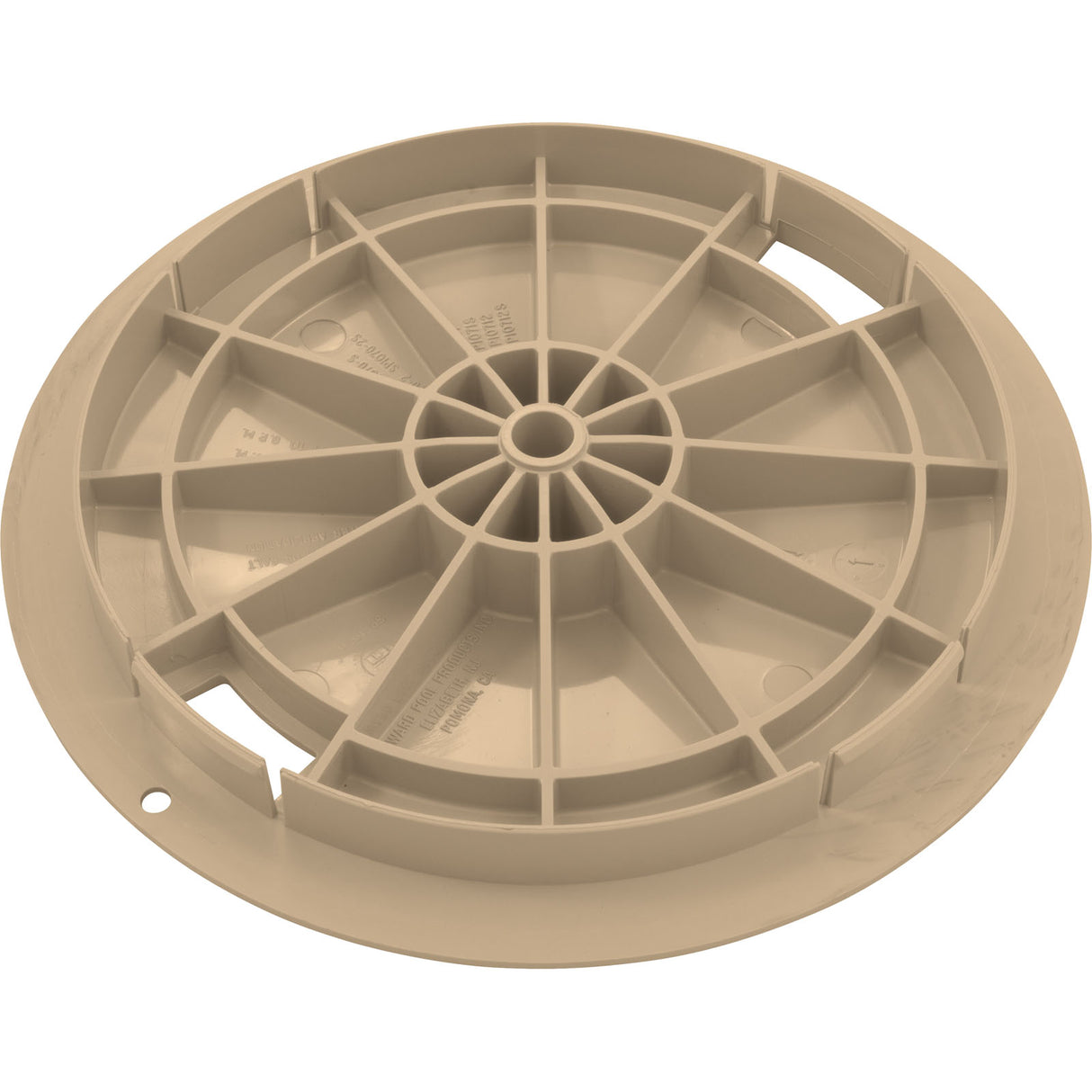Lid, Hayward SP1070 Skimmer, 9-7/8" OD, Tan : SPX1070C10 - Hayward - 0610377036627 - PartsForSpas.com