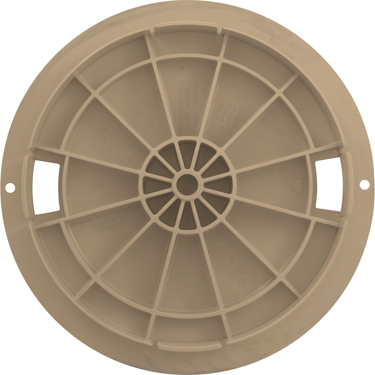 Lid, Hayward SP1070 Skimmer, 9-7/8" OD, Tan : SPX1070C10