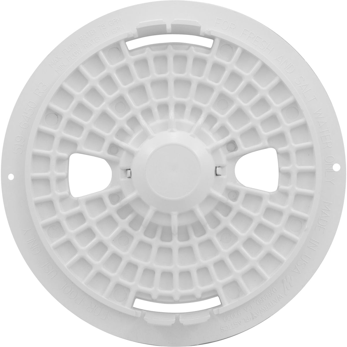 Skimmer Lid, Waterway Renegade, 9-7/8"od, White : 540-6470WW