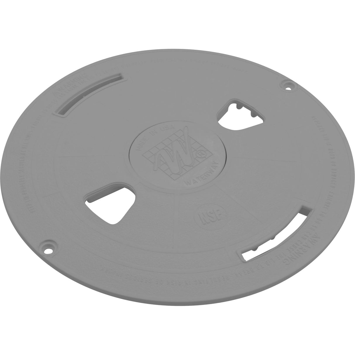 Skimmer Lid, Waterway Renegade, 9-7/8"od, Gray : 540-6477WW - Waterway Plastics - 806105098818 - PartsForSpas.com