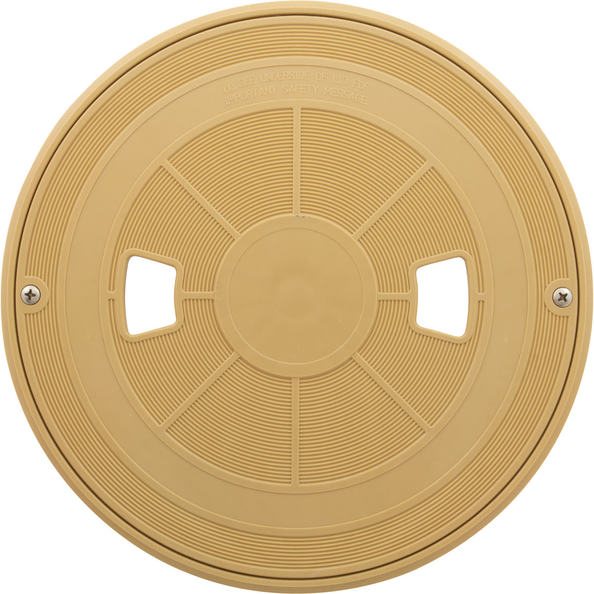 Skimmer Lid, Aquastar, w/Collar, Tan : SKRT108 - AquaStar - 883612043340 - PartsForSpas.com