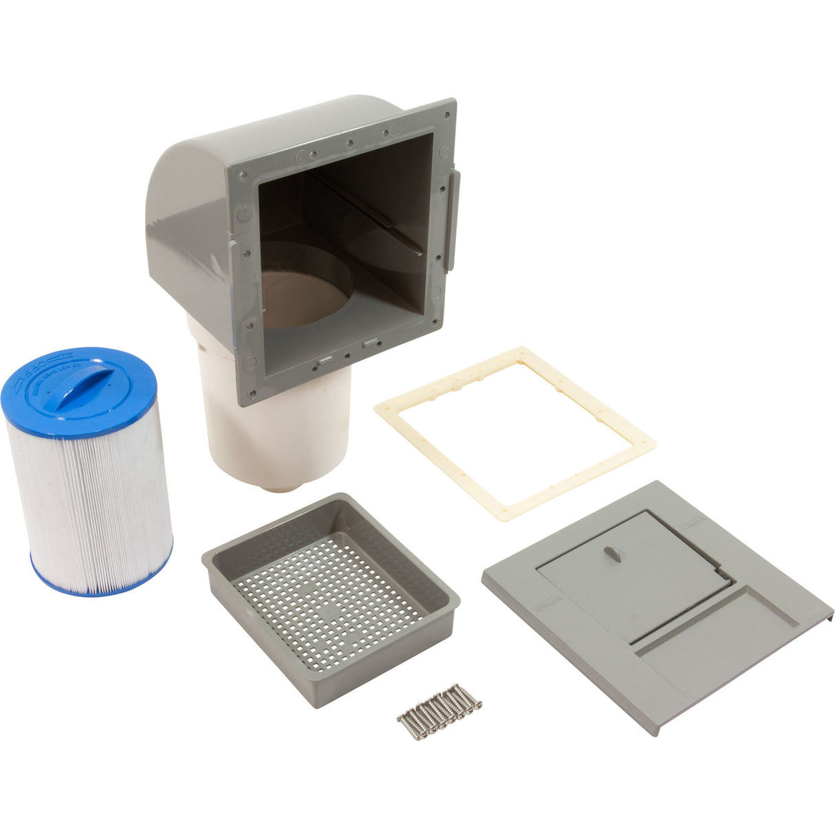 Skim Filter Complete, Waterway, 50 Sqft, Gray : 510-9007 - Waterway Plastics - 806105091949 - PartsForSpas.com