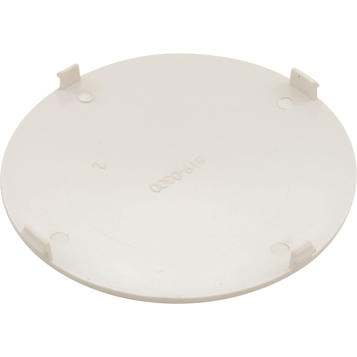 Cap Teleweir Spas, " Blank " Logo - White : 519-0300 - Waterway Plastics - 519-0300 - PartsForSpas.com
