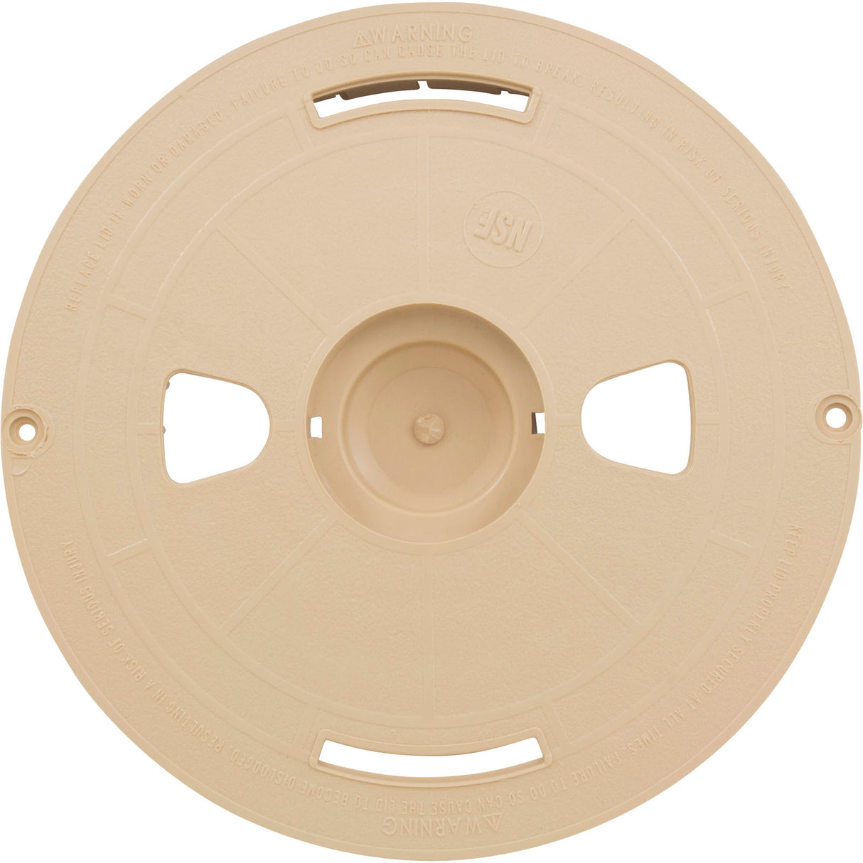 Pool Skimmer Gunite Lid R1 - Beige : 519-6459-BEI - Waterway Plastics - 806105096104 - PartsForSpas.com
