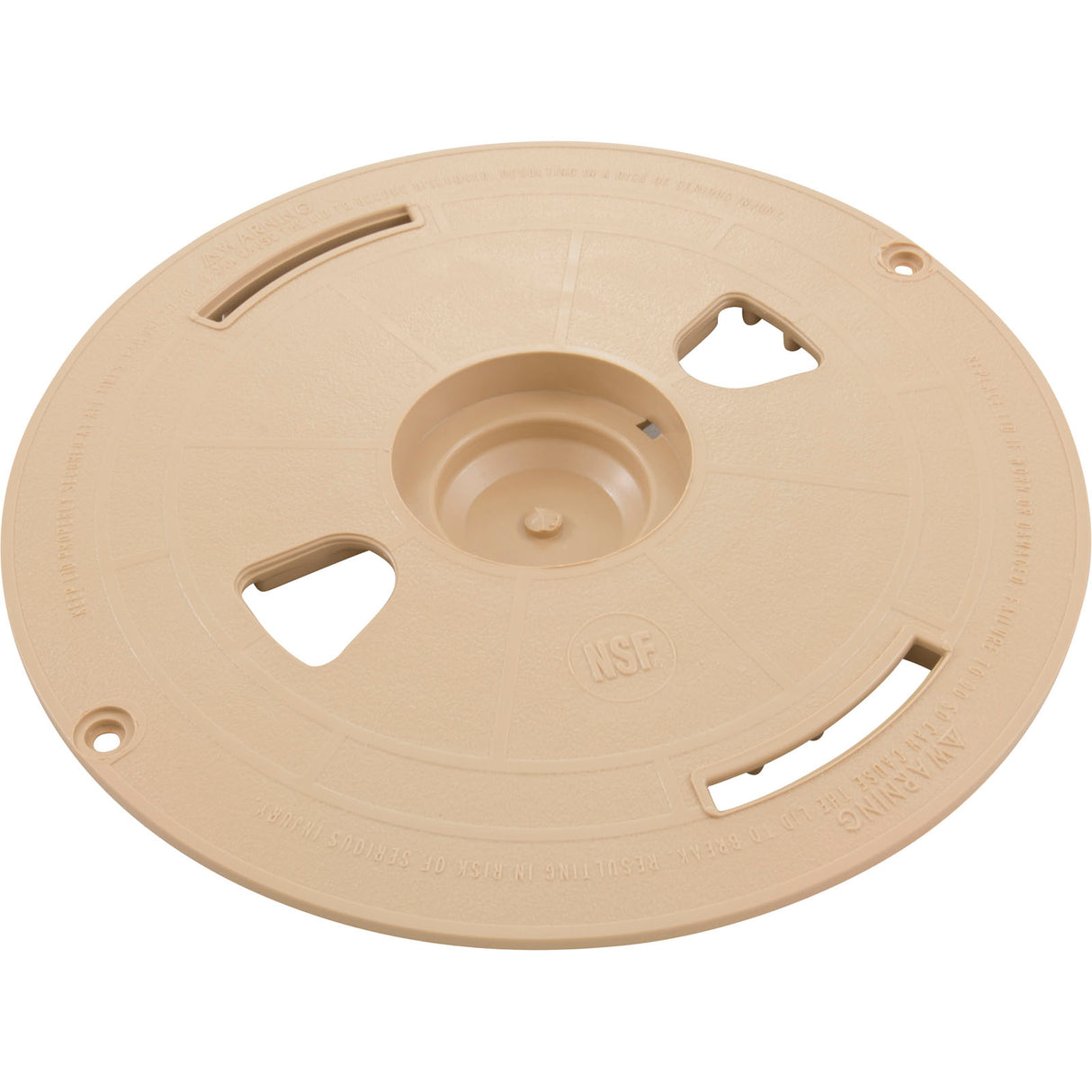Pool Skimmer Gunite Lid R1 - Beige : 519-6459-BEI - Waterway Plastics - 806105096104 - PartsForSpas.com