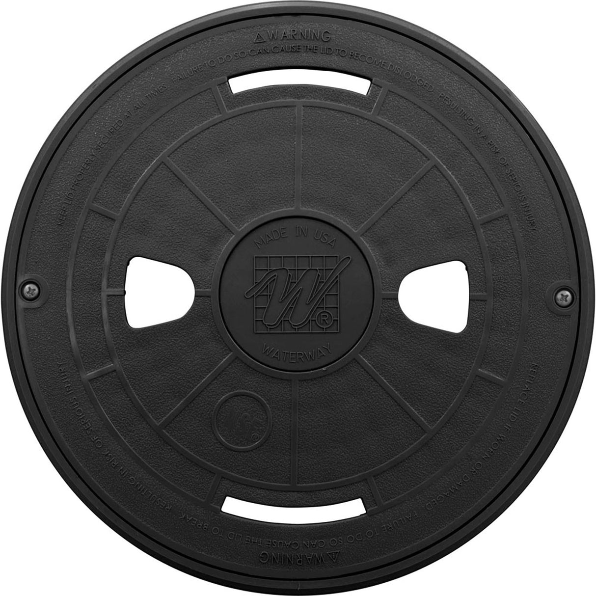 Pool Skimmer Gunite Logo Insert - Black : 519-6461WW - Waterway Plastics - 806105096296 - PartsForSpas.com