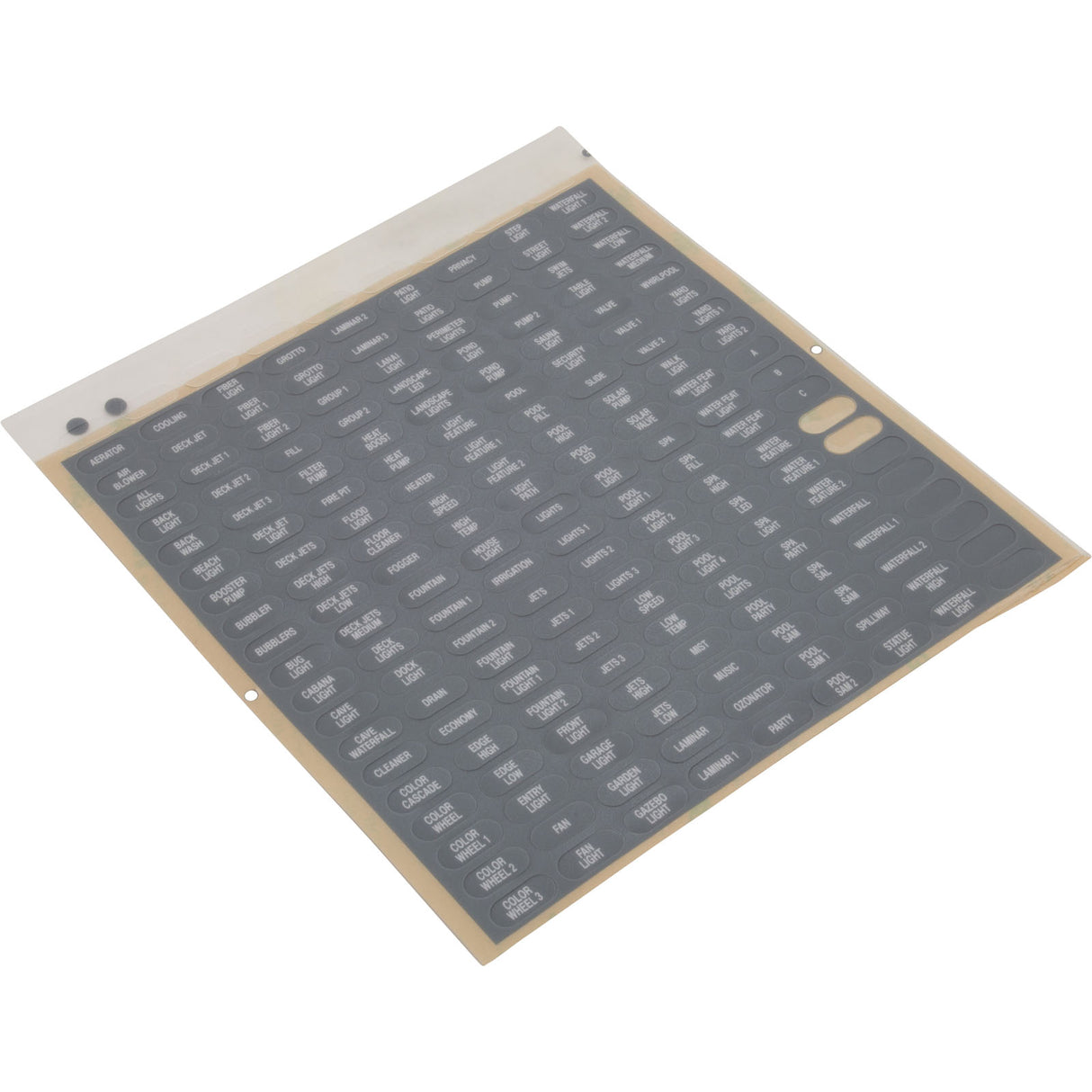 Spacmd Lbl Gry Rplc : 521503 - Pentair - 788379848231 - PartsForSpas.com