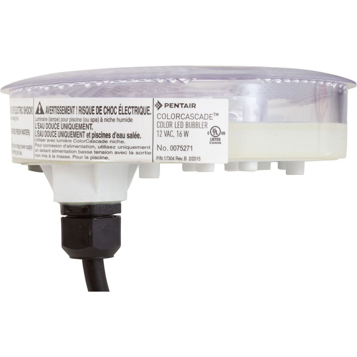 Repl Light Engine, Pentair ColorCasade LED Bubbler, 100ft : 590046