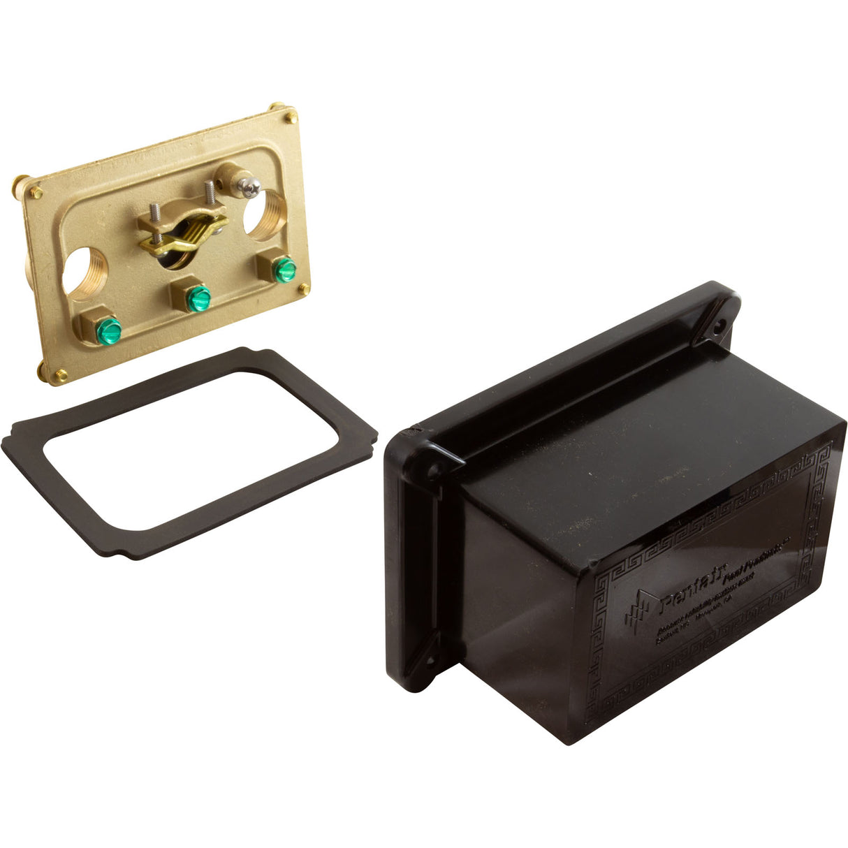 Light Junction Box, Pentair, (3) 3/4" Ports, Brass Base : 78310600