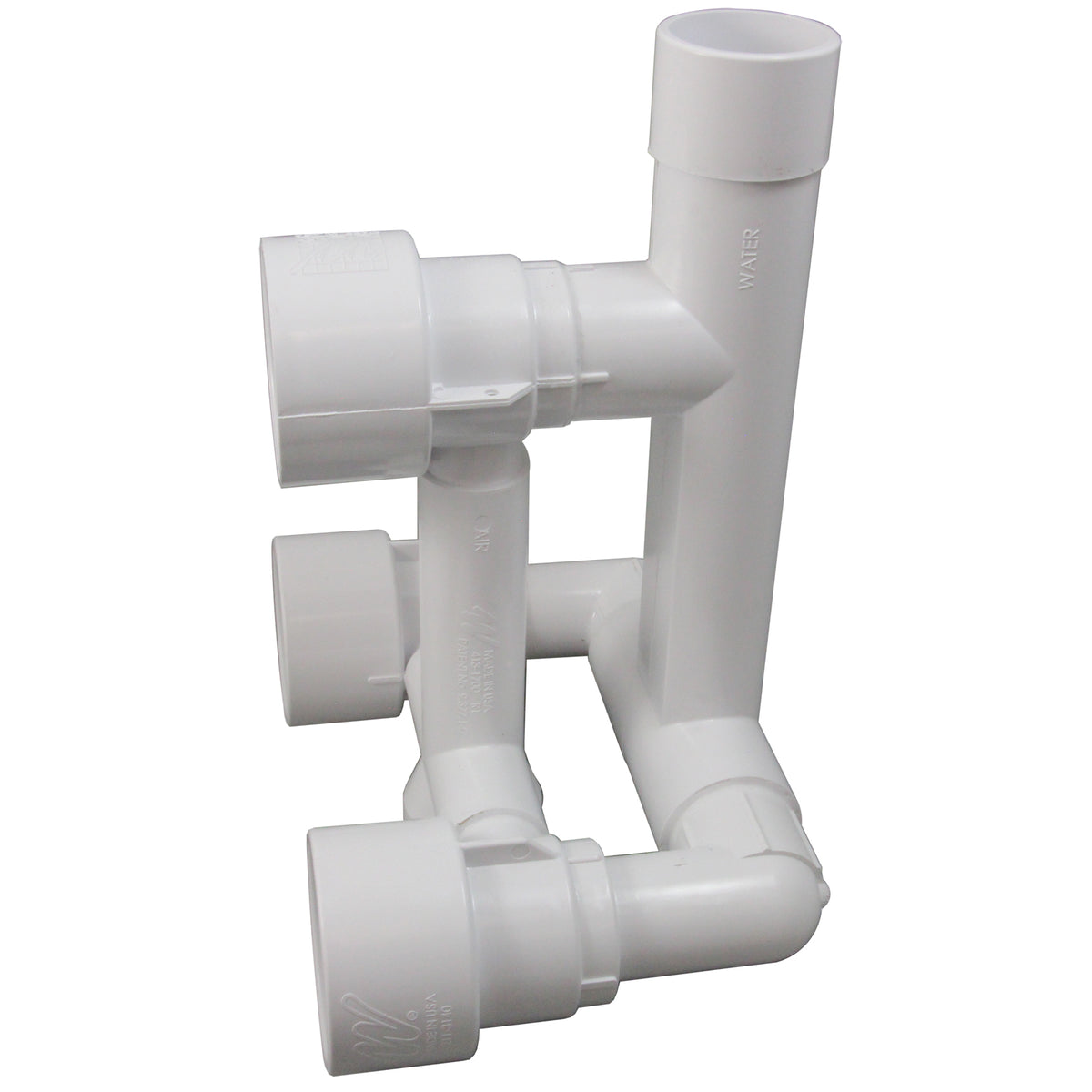 3 Jet Manifold Sys, Waterway, 9", a1-1/2"s x w2"sp, w/Intls : 210-3510G - Waterway Plastics - 806105676504 - PartsForSpas.com