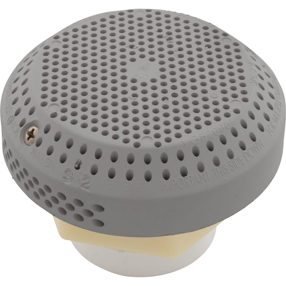 Suct Assy, WW 3-1/2" Hi-Flow, 2-3/8"hs, 1-1/2"s, Gry, w/o Vac Brk : 640-3257V