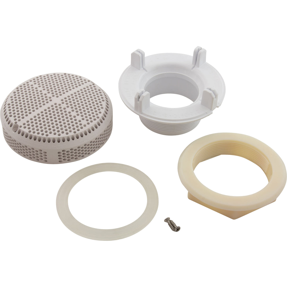 Suction Assy, WW Super Hi-Flo, 3-1/4"hs, 2-1/2"s, 180gpm, White : 640-3580 V - Waterway Plastics - 8.06105E+11 - PartsForSpas.com
