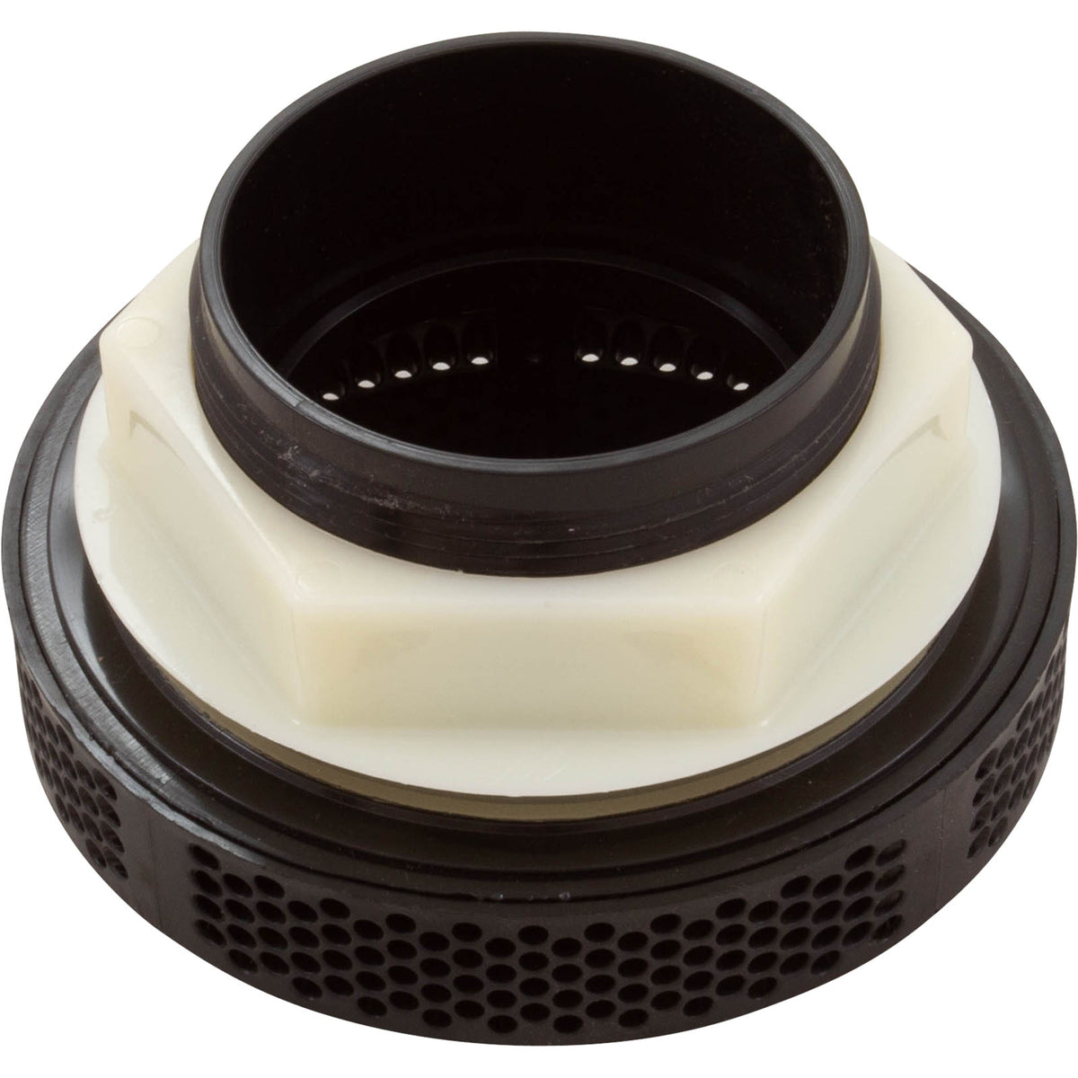 Suction Assy, WW Super Hi-Flo, 3-1/4"hs, 2-1/2"s, Black : 640-3581 V - Waterway Plastics - 8.06105E+11 - PartsForSpas.com