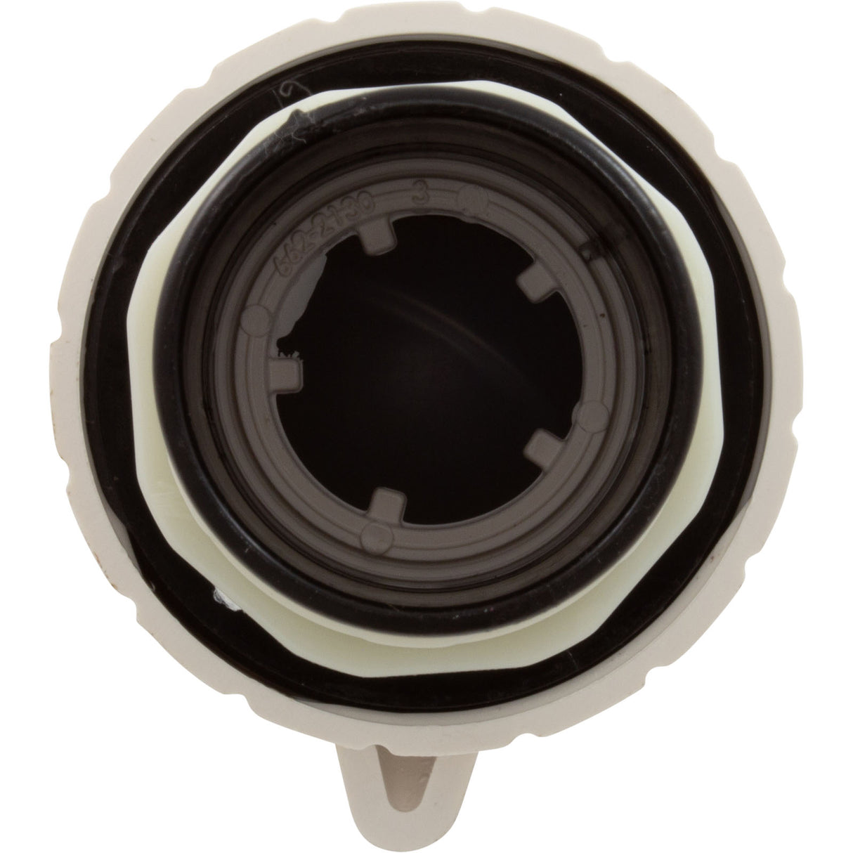 Air Ctrl, WW, 1 -5/8"hs, 2-3/4"fd, Notched, White, 1" : 660-3570