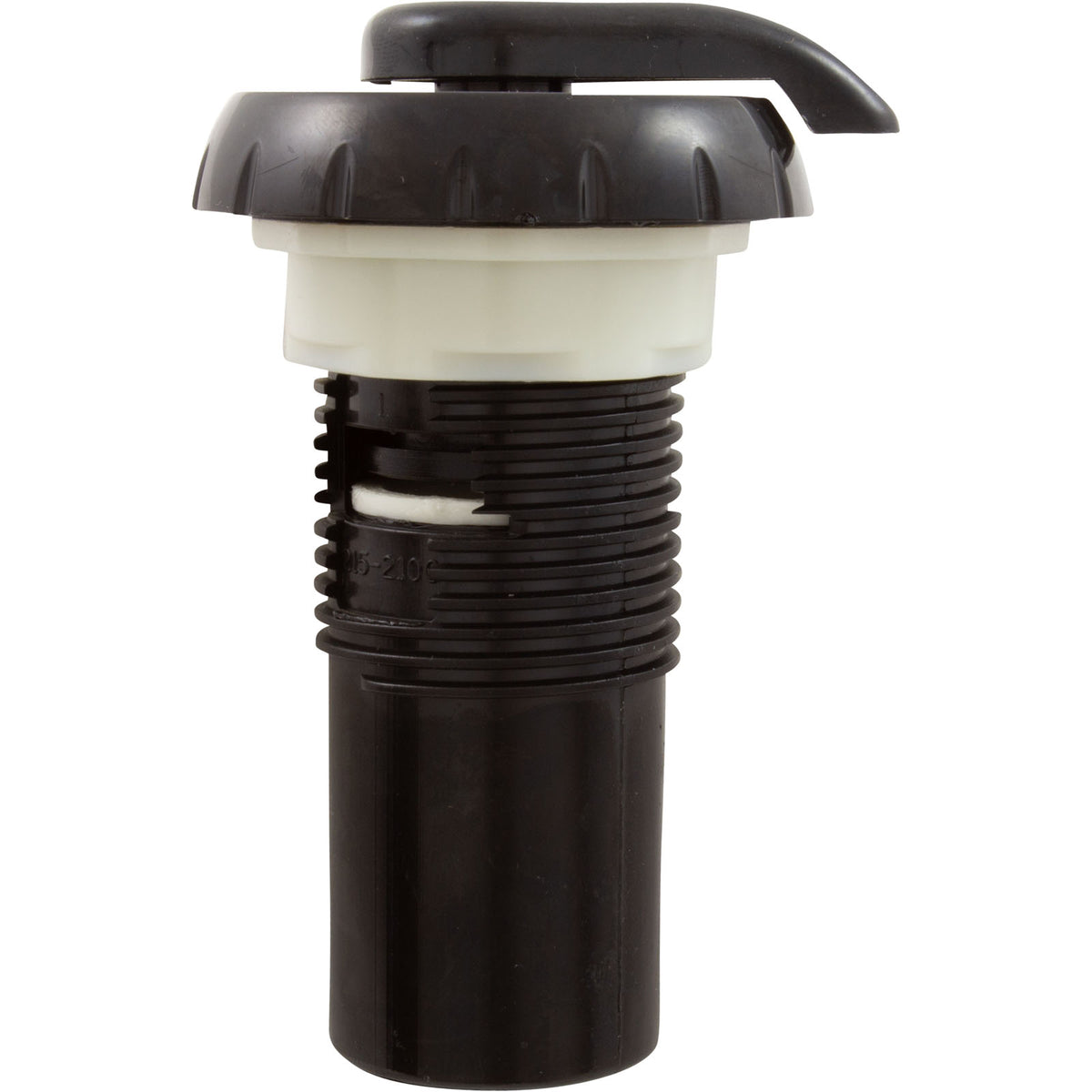 Air Ctrl, WW, 1 -5/8"hs, 2-3/4"fd, Notched, Blk, 1" : 660-3571