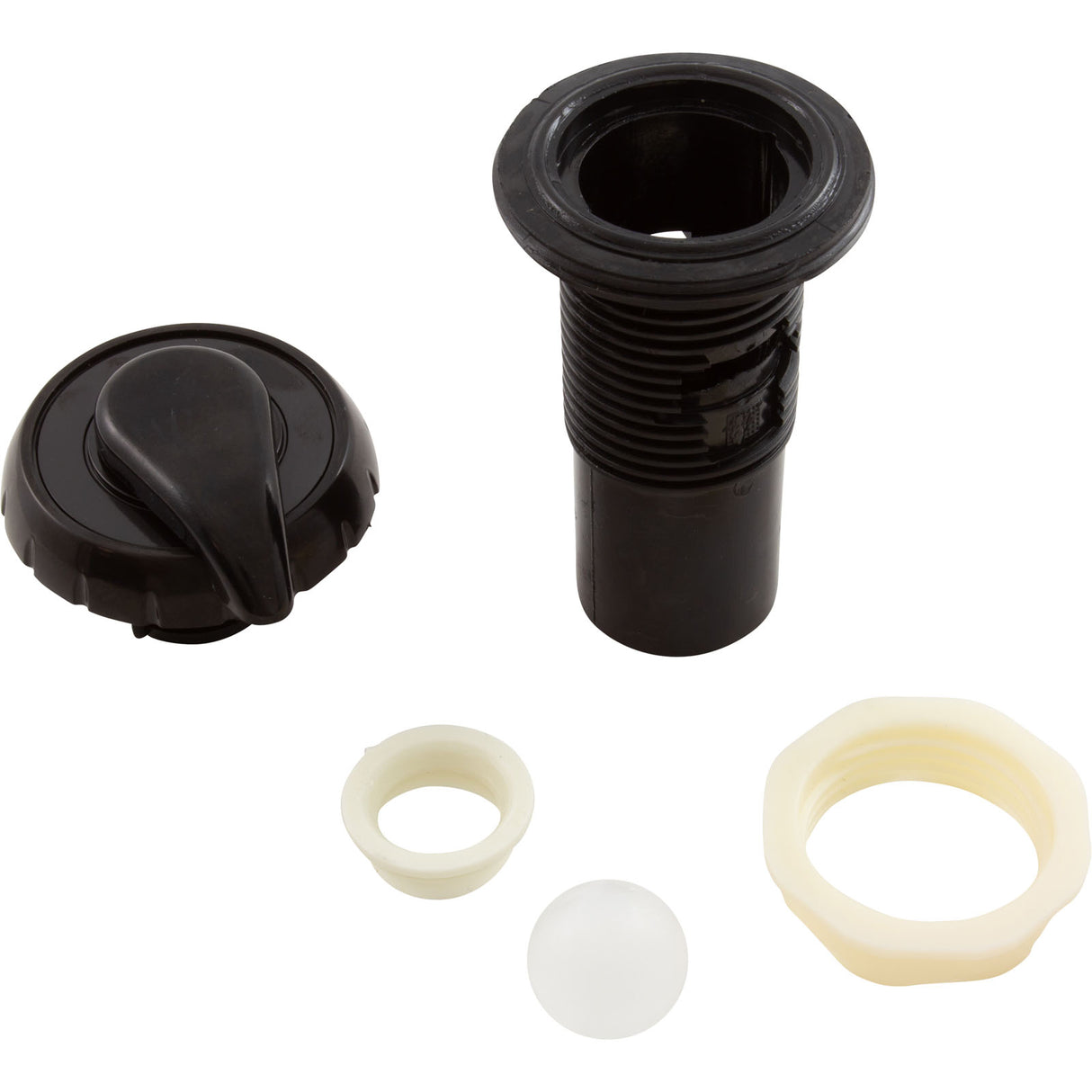 Air Ctrl, WW, 1 -5/8"hs, 2-3/4"fd, Notched, Blk, 1" : 660-3571