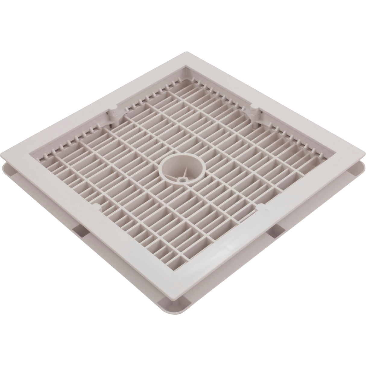 Main Drain Assembly, Aquastar, 12" Square Wave, White : WAV12WR101