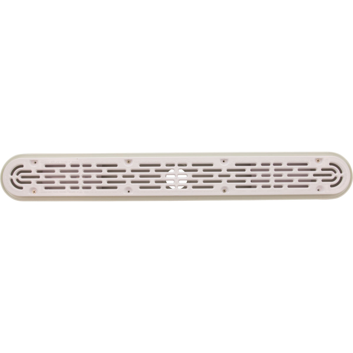 Channel Drain, Aquastar, 32", Flat Grate, For Concrete, White : 32CDFL101