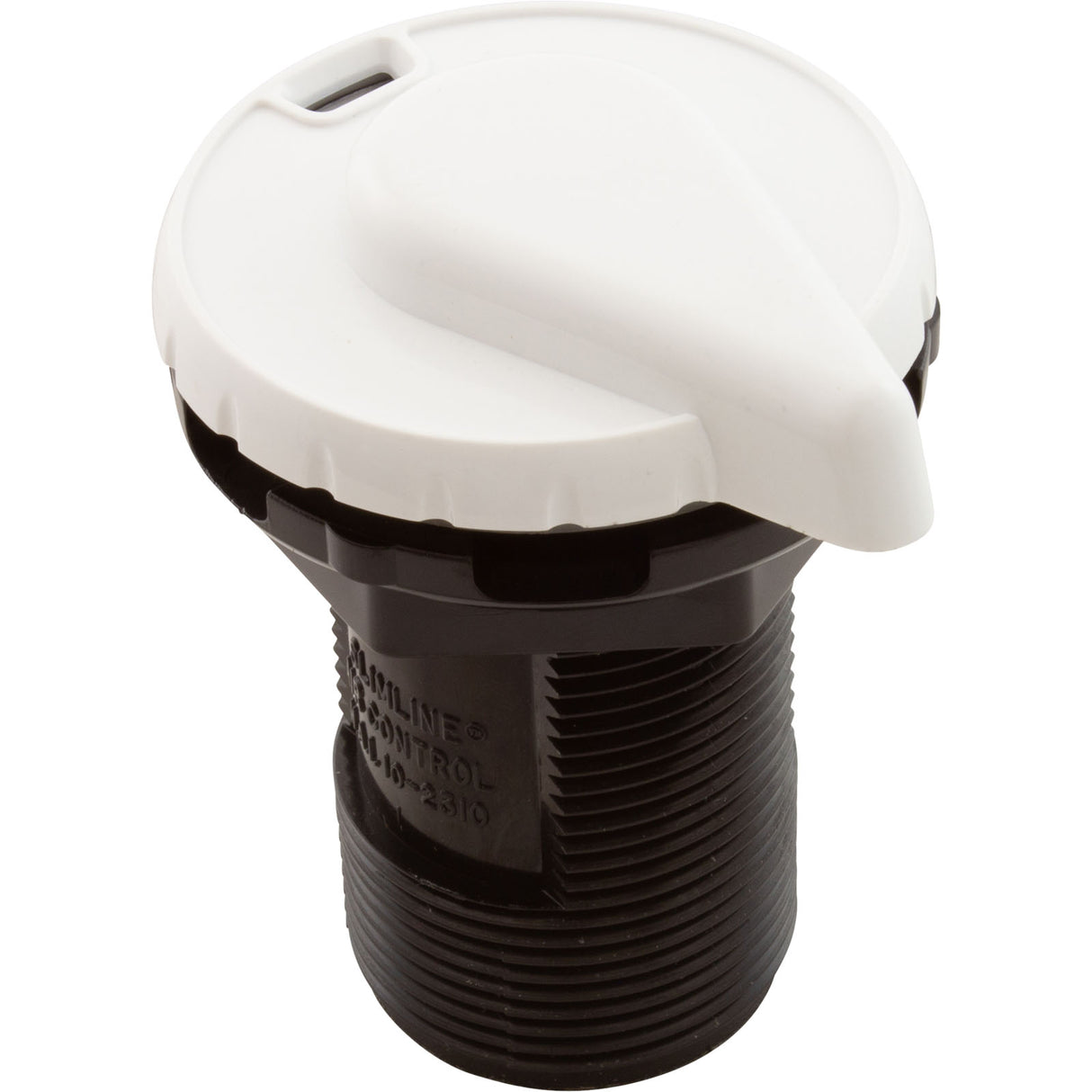 Air Ctrl, BWG/HAI Slimline, 1-3/4"hs, 2-1/2"fd, Teardrop, Wht, 1" : 10-2330WHT